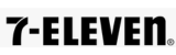 7-eleven black and white logo