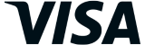 visa black and white logo