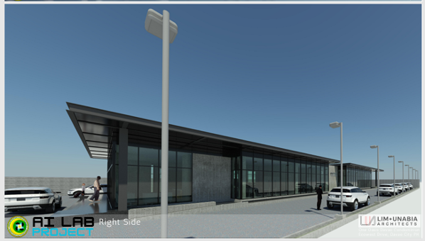 Figure 7. Main Entrance-Right Side for a 676.5 SQM AI Lab for MOST-BARMM