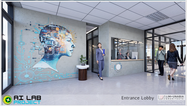 Figure 9. Entrance Lobby for a for a 676.5 SQM AI Lab for MOST-BARMM